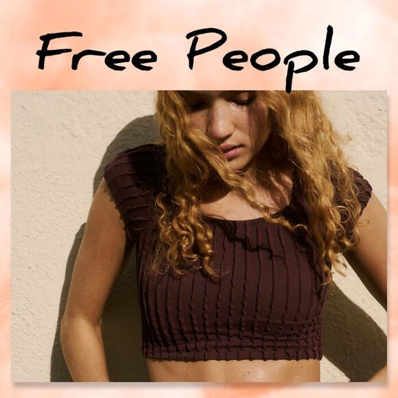 NWOT Free People Get Ripped Tee - Picture 1 of 9